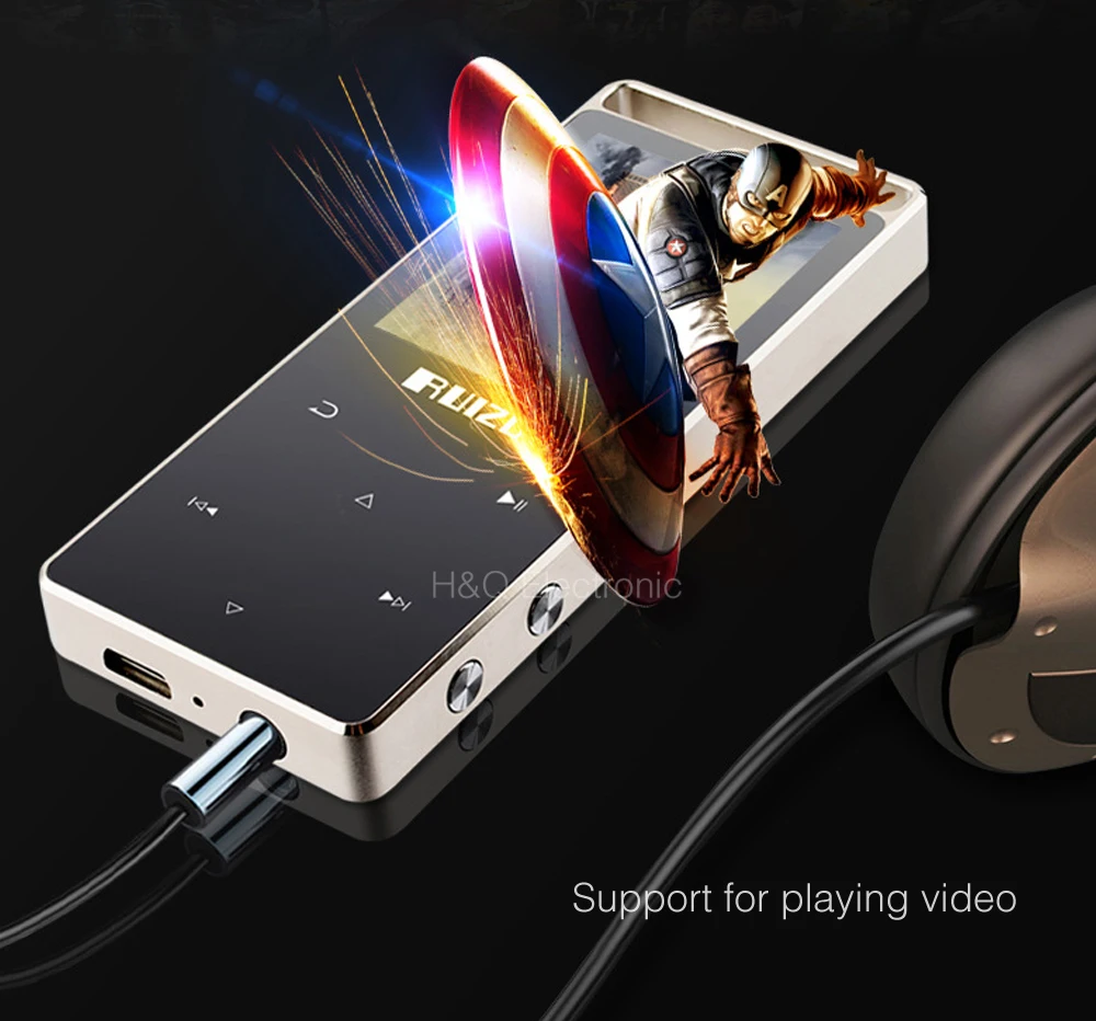 ruyazu D01 MP4 Bluetooth плеер 8 Гб Сенсорный экран 1,8 дюймов Поддержка диктофона FM Электронная книга Видео ПЕДО метр музыкальный плеер