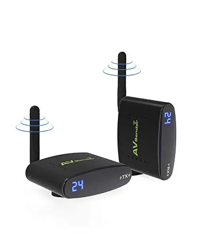 Sainsonic 1 to 2 PAT 630 5.8GHz Wireless AV Sender TV Audio Video Transmitter Receivers for IPTV Digital STB Sharing Device|av sender|wireless av