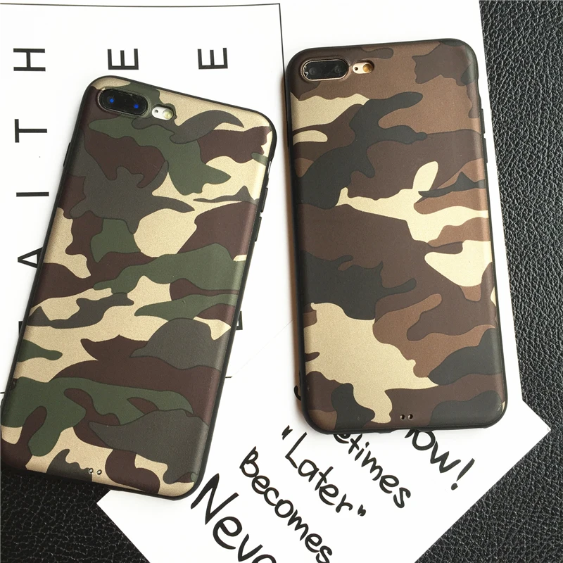 Для IPhone X случае роскоши камуфляж печати чехлы ТПУ телефон для 7 8 6 S плюс Чехол |