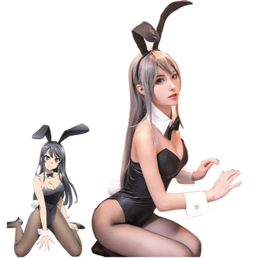 Аниме Seishun Buta Yarou wa Bunny Girl Senpai no Yume wo Minai карнавальный костюм Mai Sakurajima Cos сексуальный