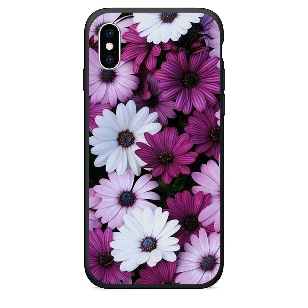 Мягкий ТПУ милый защитный чехол для iphone xs max Flower Lord Ring силиконовый телефона 6s plus se