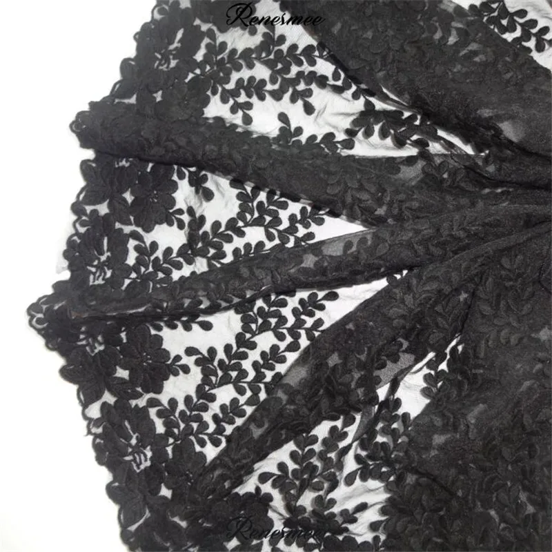 1Yd хлопок хорошего качества 35 см цвет слоновой кости/Искусственная вышивка