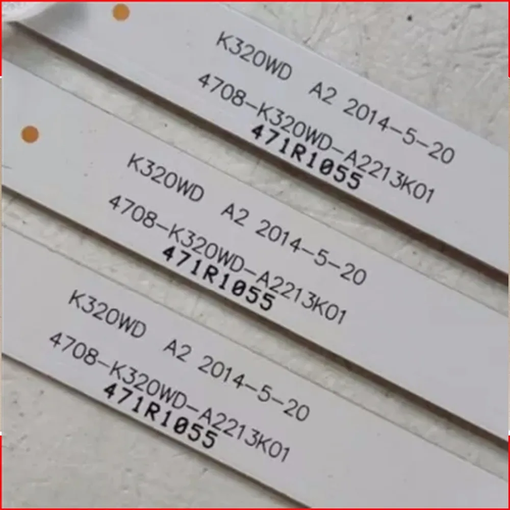3 шт. x 32-дюймовые светодиодные полосы подсветки телевизора 4708-K320WD-A2213K01 для 32