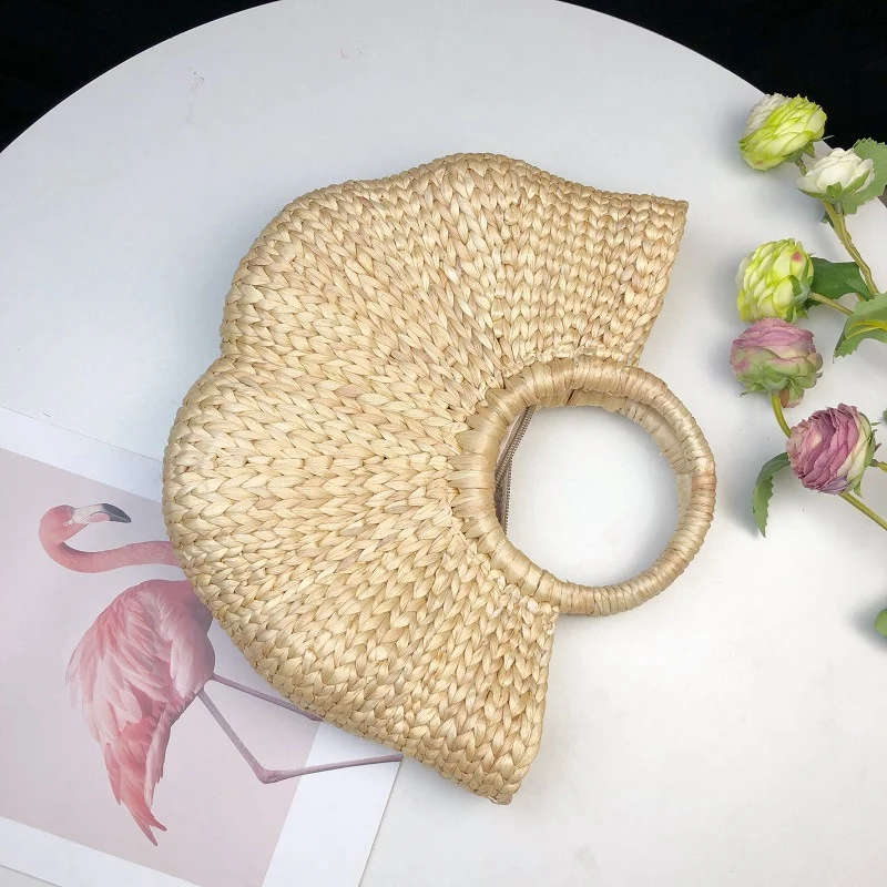 Сумка из ротанга Пляжная соломенная сумка сумка-корзина для женщин большая