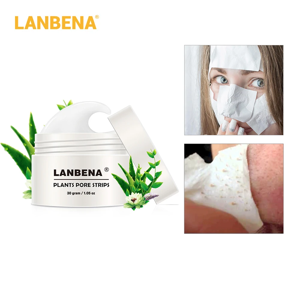 Новое поступление маска LANBENA для удаления черных точек носа полоска пор черная