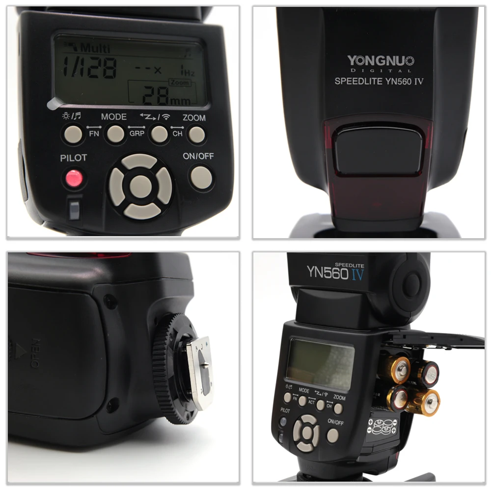 3 шт. YONGNUO YN560 IV YN560IV Speedlite для Canon Nikon+ YN560TX контроллер беспроводной Горячий башмак Универсальная вспышка триггер
