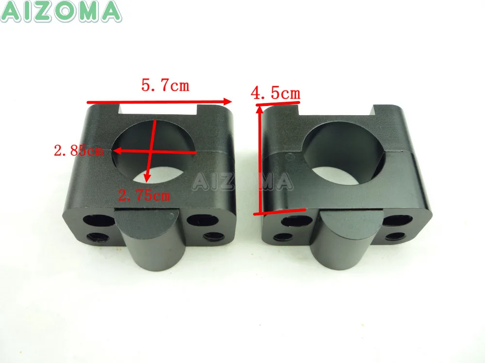 7 Colors CNC Motorcycle Handlebar Riser Kit 1 1/8&quot or 28mm Universal Fat Bar Clamps 1.125'' for Suzuki Honda Yamaha ATV Scooter |