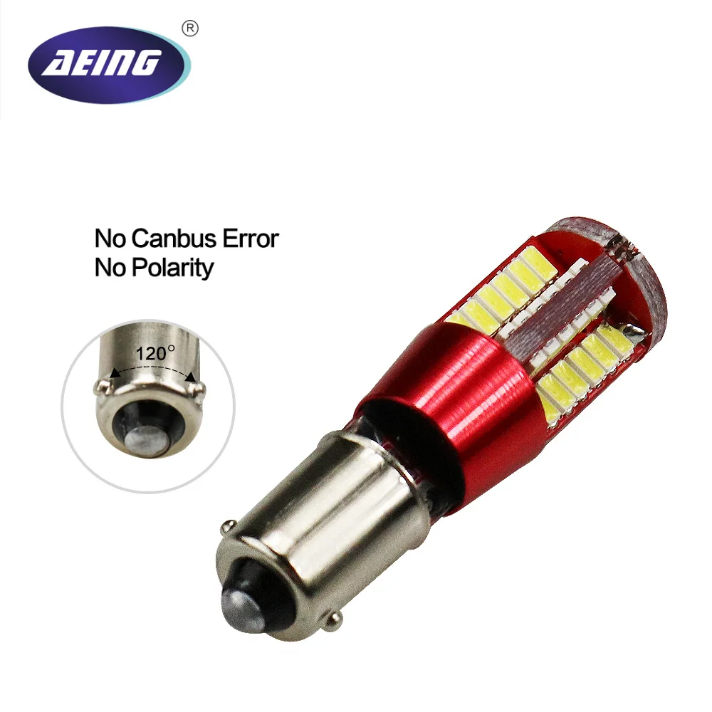 AEING 1 шт. 12 в супер яркий BAY9s H21W 433D 3014 57SMD светодиодный клин/индикатор/светильник для
