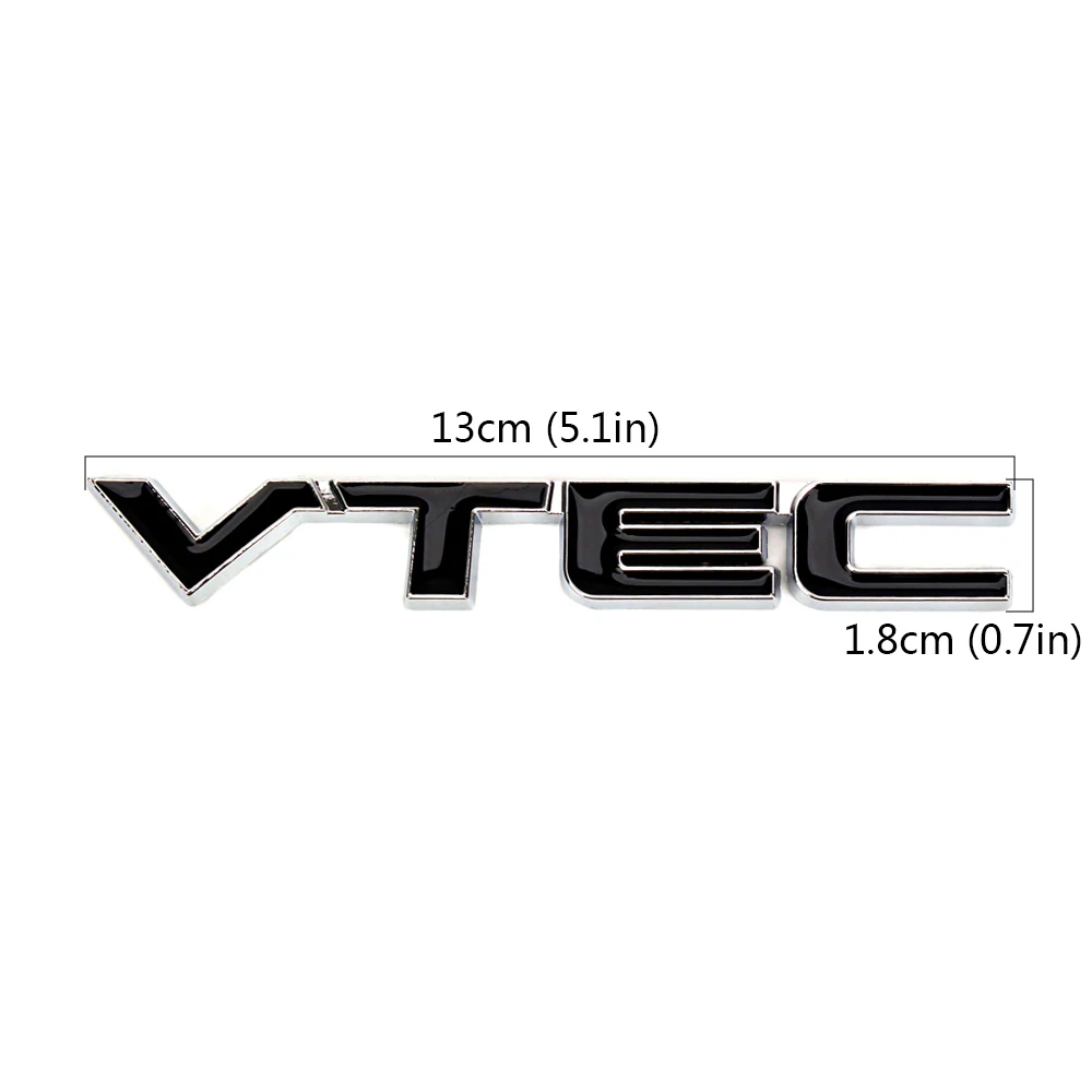 3D VTEC Металлическая Автомобильная Наклейка для Honda Civic Accord Odyssey Spirior CRV EK9 AE86 Corolla Levin