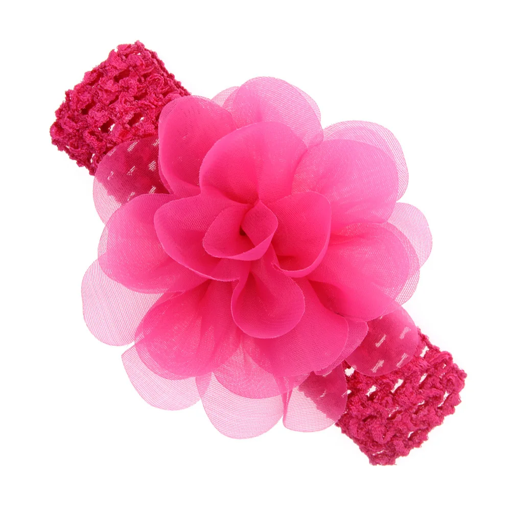 Baby Girls Chiffon Flower Headbands Hair Band Crochet Headband Accessories Headwear 20pcs Per Lot | Детская одежда и обувь