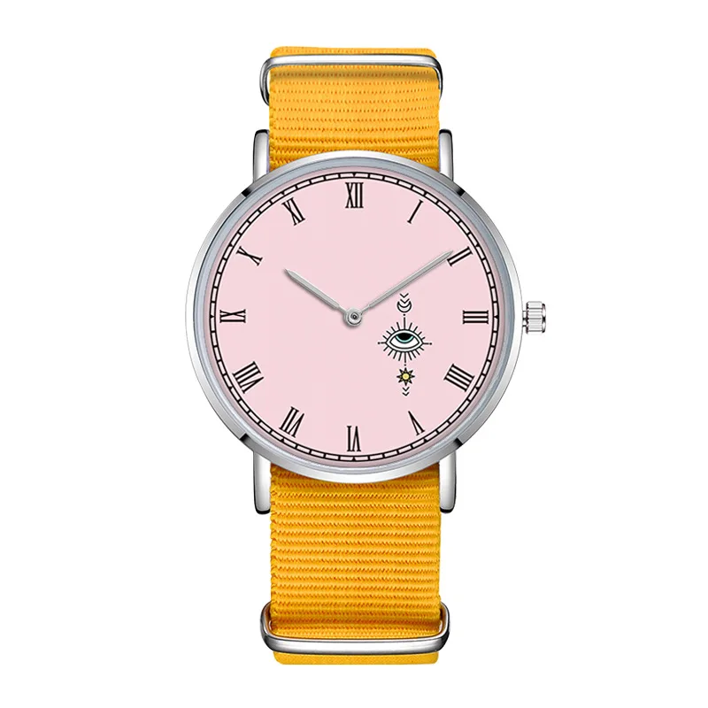 Розе Gezicht Horloge фантазии Ontwerp Voor Meisjes подарок нейлон группа Horloges Vrouw Relojes