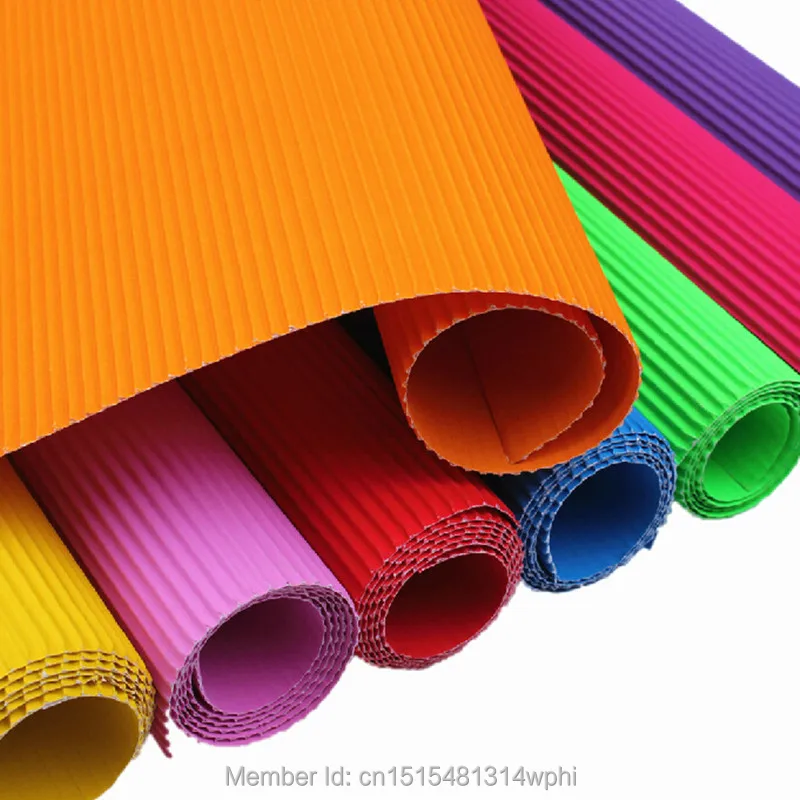 5 шт./лот 50 см * 70 цветная подарочная упаковка гофрированной бумаги Цветочный