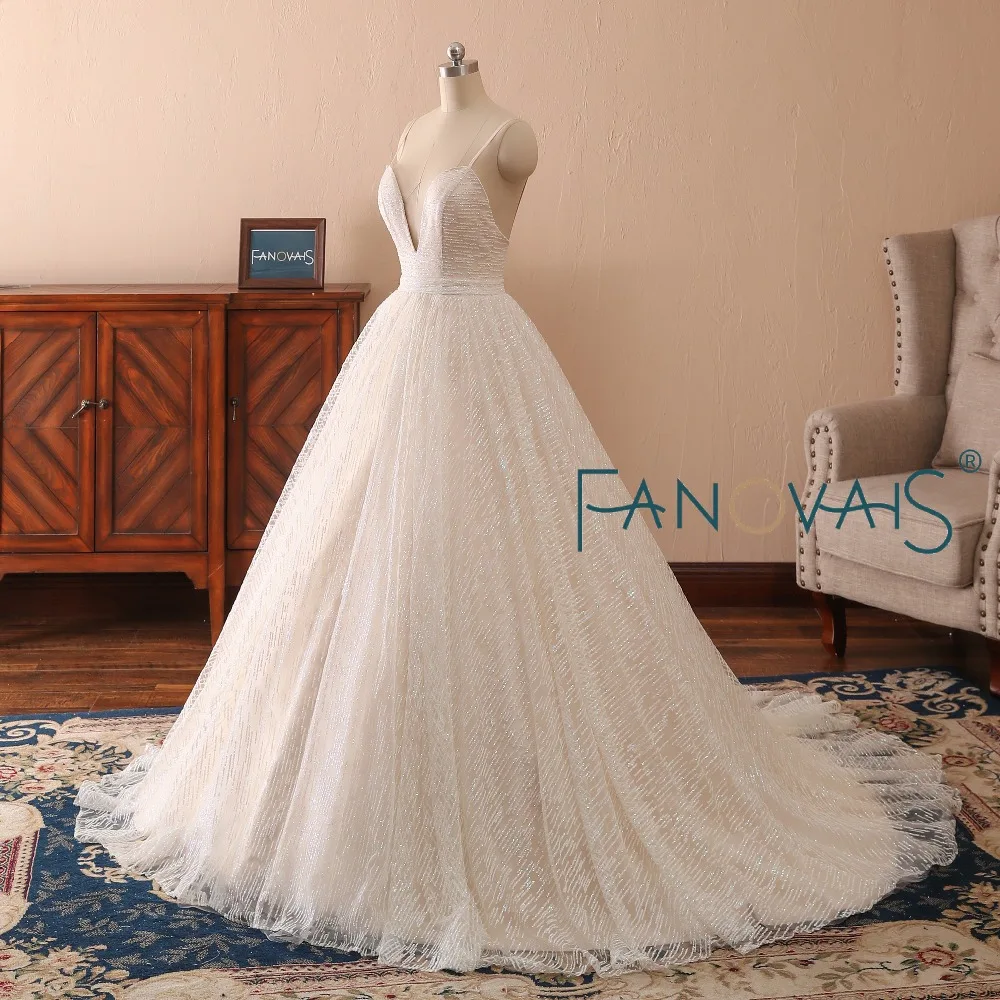 Золотые свадебные платья 2019 жемчуг с длинными рукавами Vestido de Novia gelinlik robe mariage