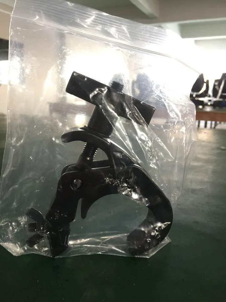 Зажим алюминиевого сценического Света черного цвета 40 шт./лот Подвижная головка