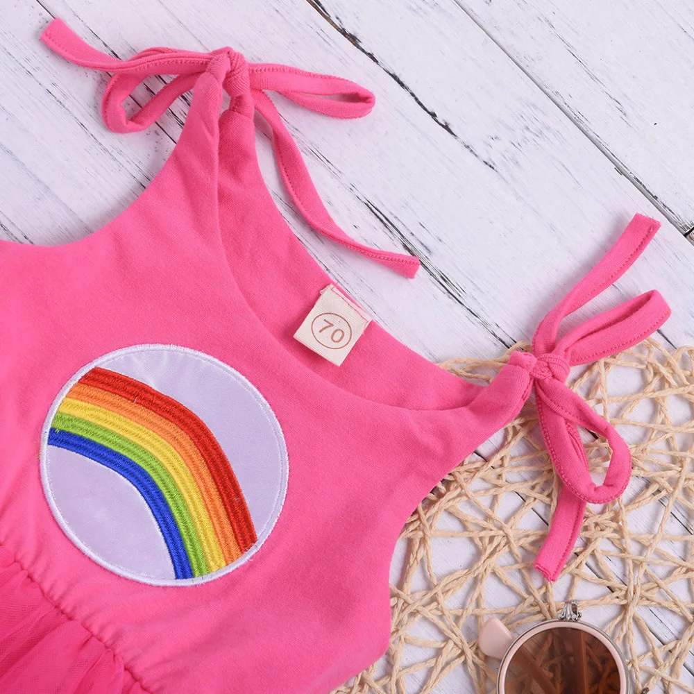 Платье для дня рождения повседневное летнее платье принцессы детей девочек на