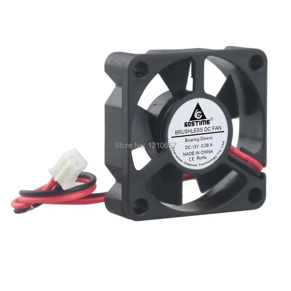 Duto de Ventilação Pieces Lote Gdstime mm 35mm 2pin 12 v Radiador Refrigerador dc fã 5 35x35x10