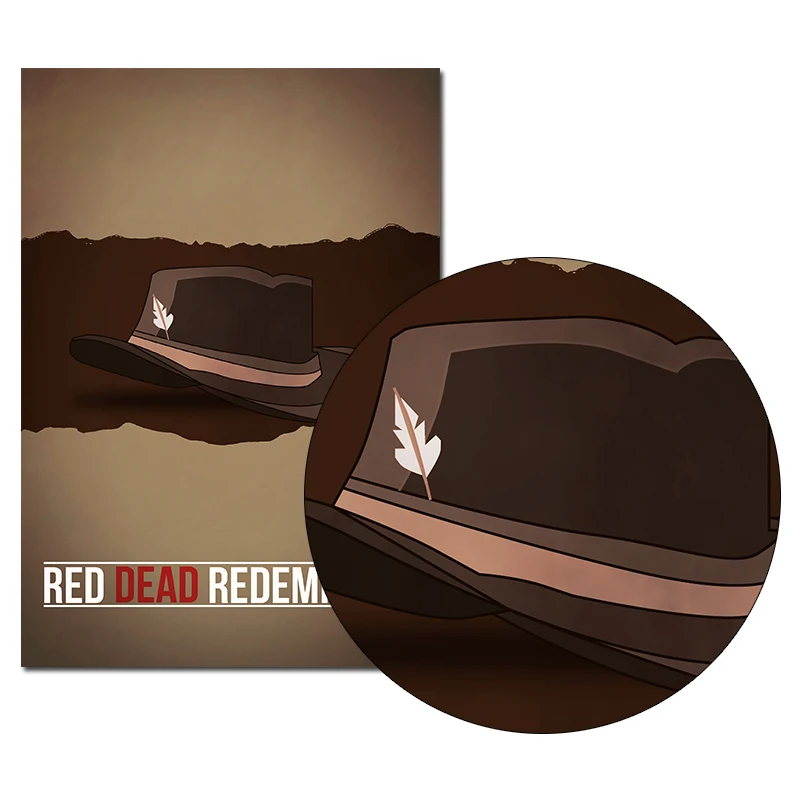 Холщовый постер Red Dead выкуп 2 настенный художественный принт картина обои 20x30 60x90