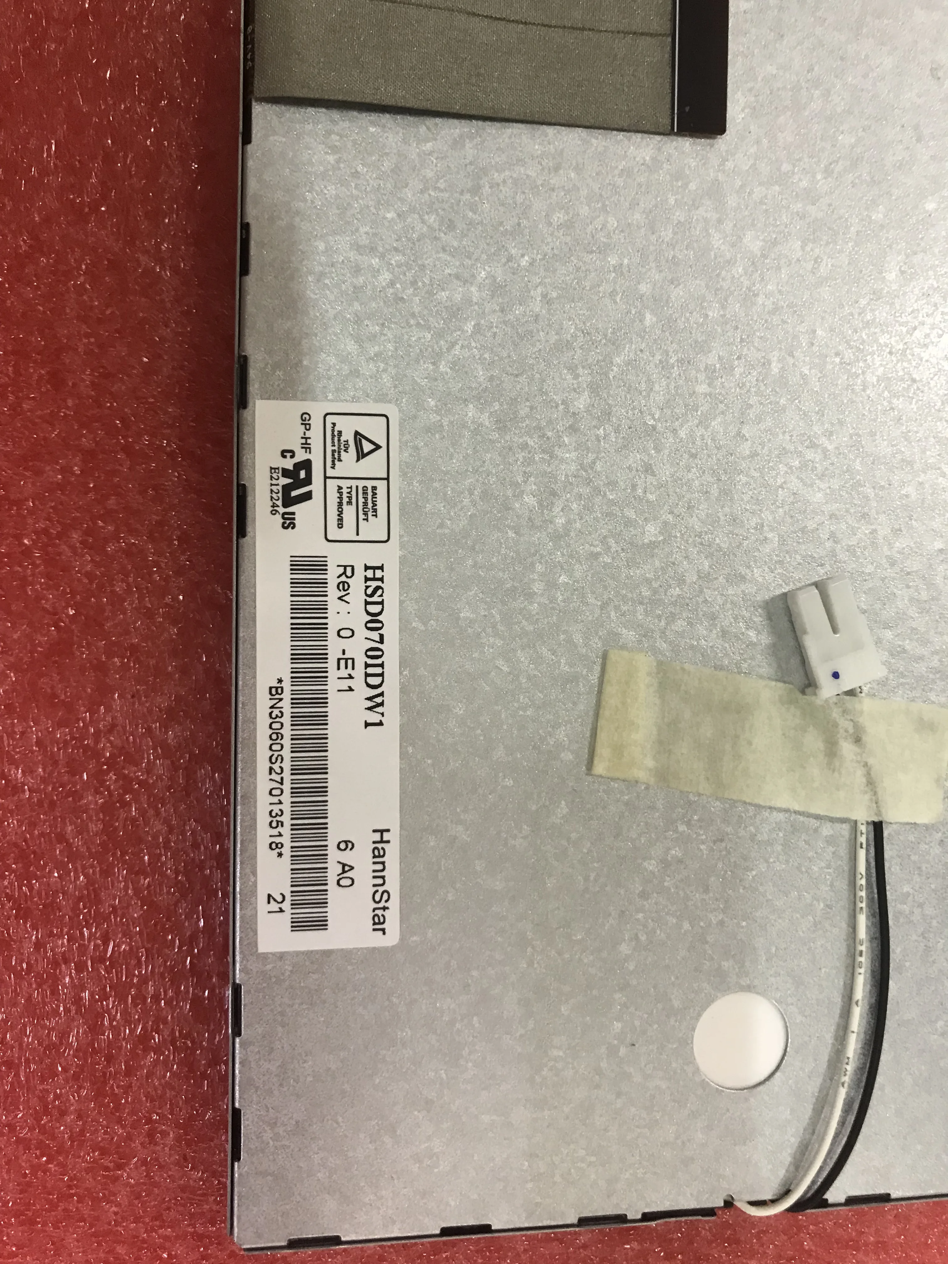 HSD070IDW1-A00 7,0 дюймовый ЖК-дисплей, используемый для автомобильного дисплея