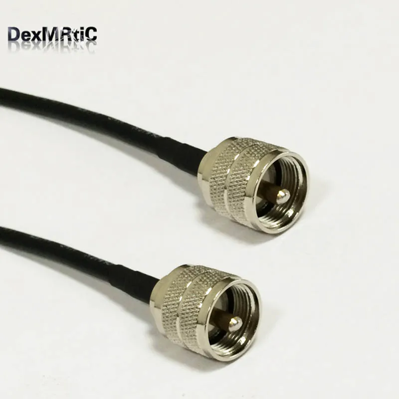 UHF штекер PL259 переключатель RF ОТРЕЗОК кабеля RG58 50 см/100 см для беспроводного