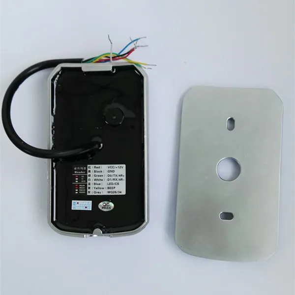

DWE CC RF 12V IP 68 metal anti-vandal access control card reader wiegand 26 wiegand 34