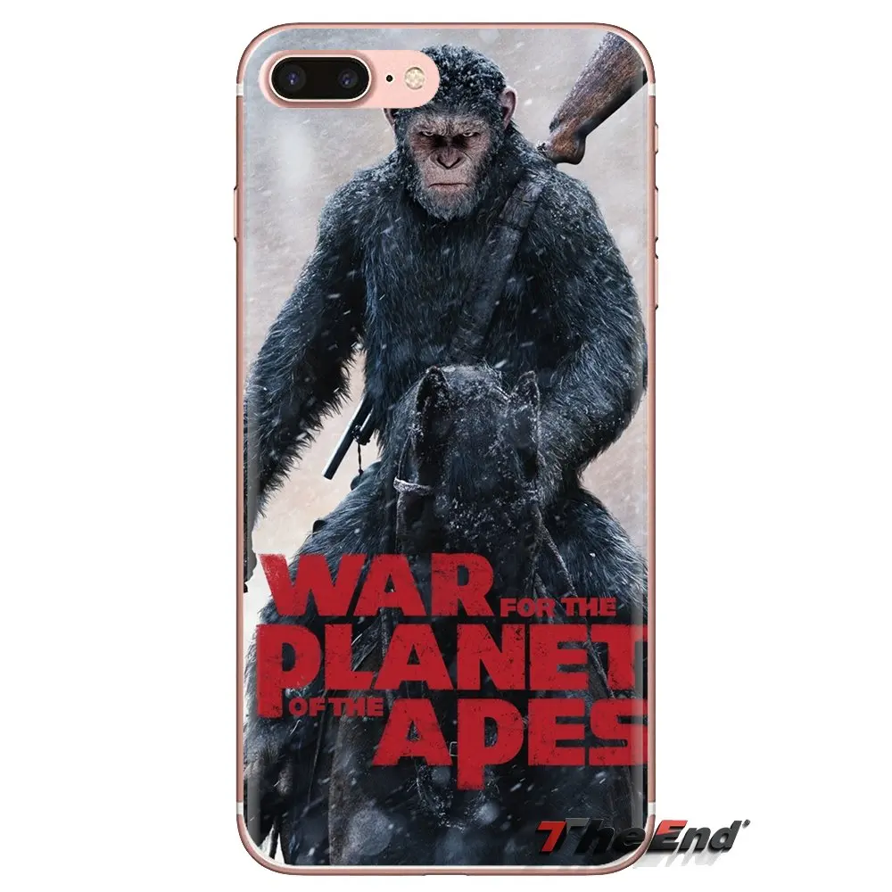 War for the Planet of Apes Transparent TPU Housing For Samsung Galaxy S3 S4 S5 Mini S6 S7 Edge S8 S9 S10 Plus Note 3 4 5 8 9 |