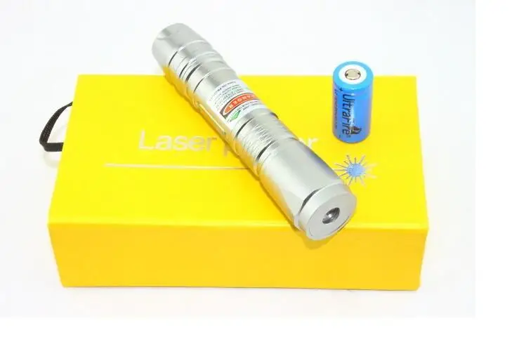 high quality Green Laser pointers 5000m 532nm High power Pointer presenter focus burn match with charger and Paper Box |