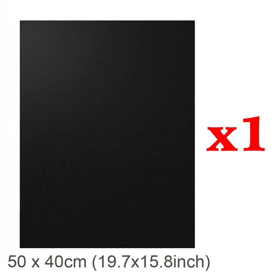 Black 50x40cm 40*33 см антипригарная подстилка для барбекю и гриля коврик для выпечки готовки гриля подкладочный лист термостойкость легко очищается кухонные инструменты - Цвет: Black 50x40cm