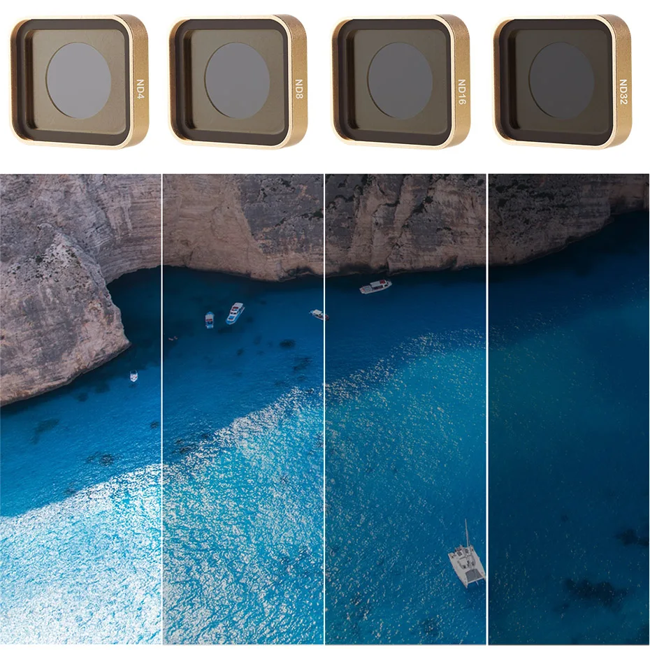 Аксессуары для экшн камеры Go Pro Hero 7 Black UV CPL ND 4 8 16 32 набор фильтров дайвинга Красный