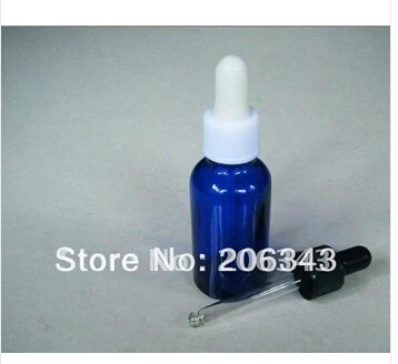 

20ml blue essential oil bottle with plastic cap,plastic dropper for cosmeticl packaging