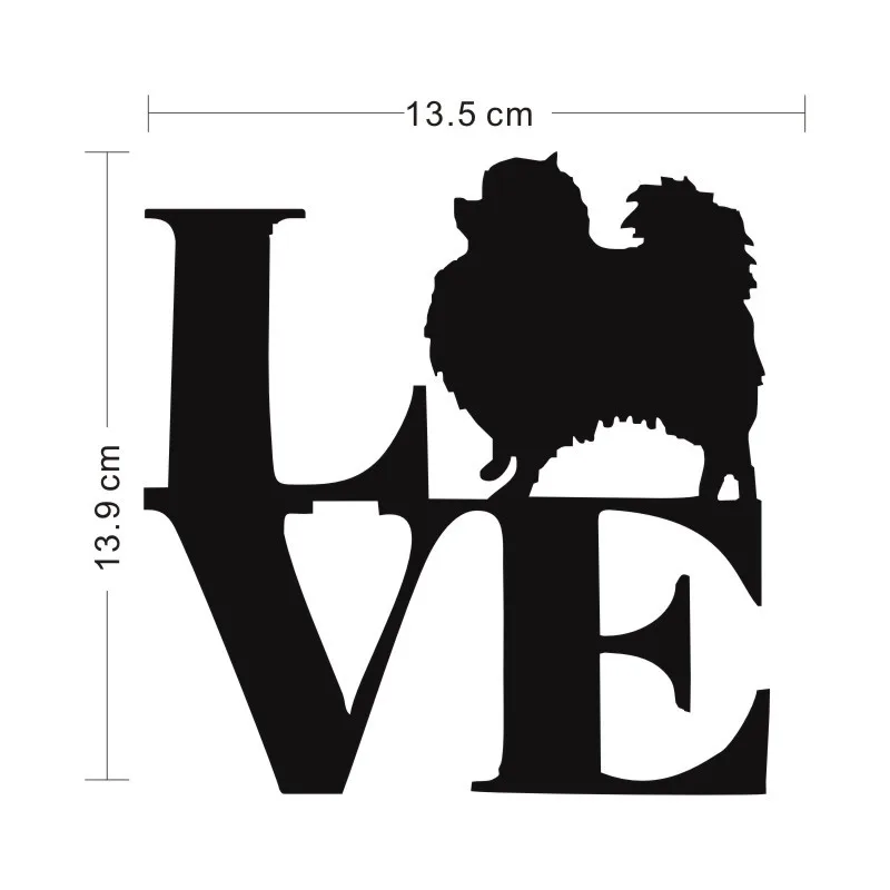 Cunymagos креативная Индивидуальность Мода Любовь Померанский наклейка на машину