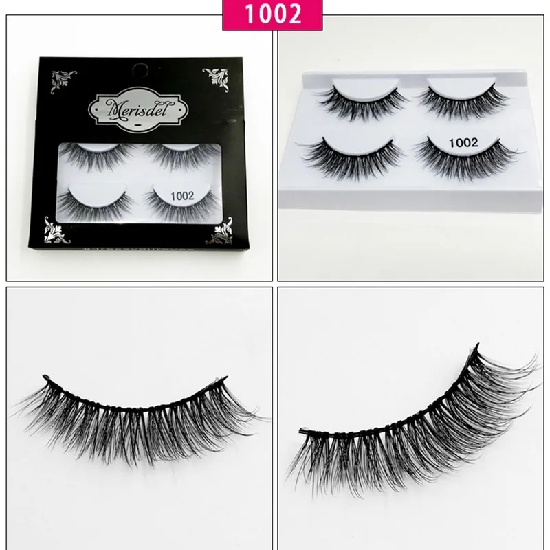 Женские объемные норковые ресницы для наращивания ресниц 2 пары натуральных