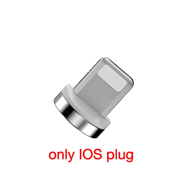 Only for ios plug Cafele Магнитный Micro USB кабель для iPhone samsung type-c зарядный Магнитный зарядный адаптер usb type C кабели для мобильных телефонов - Цвет: Only for ios plug