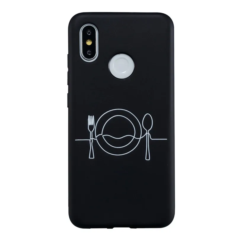 Snzvok для Xiaomi 8 SE 6X 5X 5s персональный эскиз палка рисунок матовый мягкий чехол Redmi Note 6