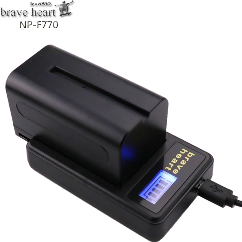 2 шт. 5000 мА/ч, NP-F770 NP-F750 NP F770 np f750 NPF770 750 батареи+ ЖК-дисплей USB Зарядное устройство для sony NP-F550 NP-F770 NP-F750 F960 F970