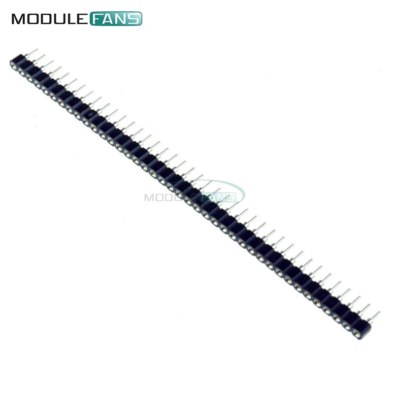 5 шт. 2 54 мм 40 P PIN однорядные 40Pin Круглый Женский штыревой разъем Diy Электронные