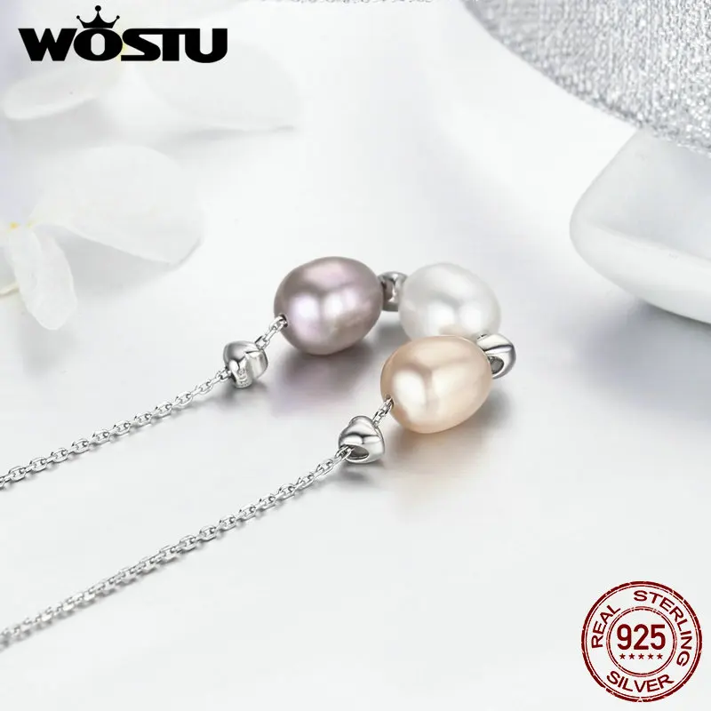 WOSTU дизайнерские роскошные ожерелья из стерлингового серебра 925 пробы с