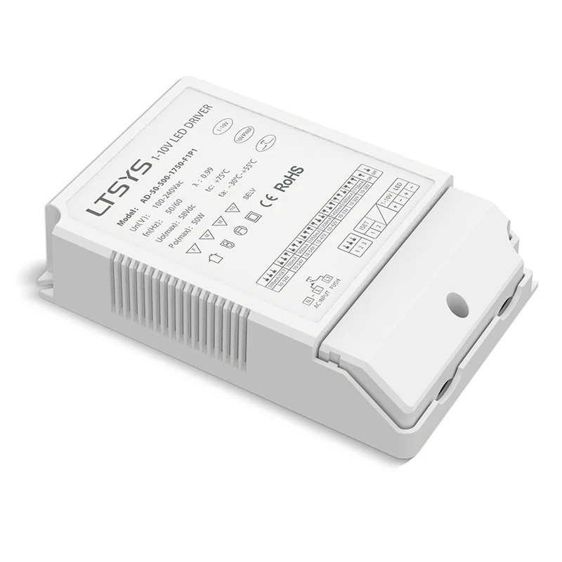 Новый светодиодный драйвер затемнения 0 10 В Постоянный ток CC AC100 240V входов 500 1750mA 50