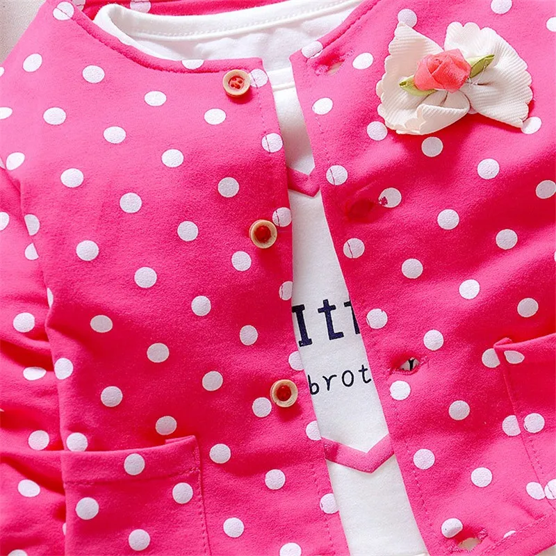 LILIGIRL/комплекты одежды для маленьких девочек; комплект одежды с оборками для маленьких девочек; комплект одежды; Детский костюм из 3 предметов с героями мультфильмов