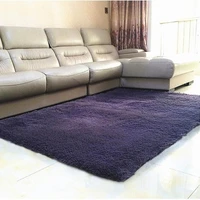 plush fabric anti slip mat thick floor carpets for living room plain color bathroom water absorption floor rug mat cuatom size