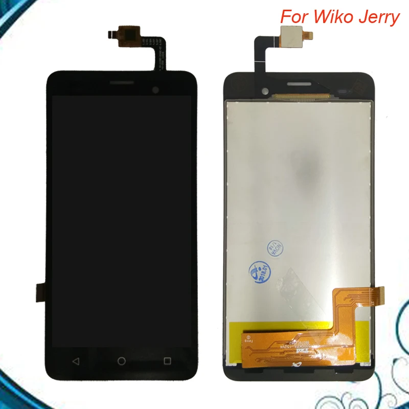 100% протестирован для Wiko jerry ЖК-дисплей + сенсорный экран дигитайзер сенсор в сборе