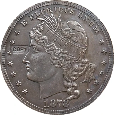 

Копия монеты США за 1 доллар, 1878, тип 1