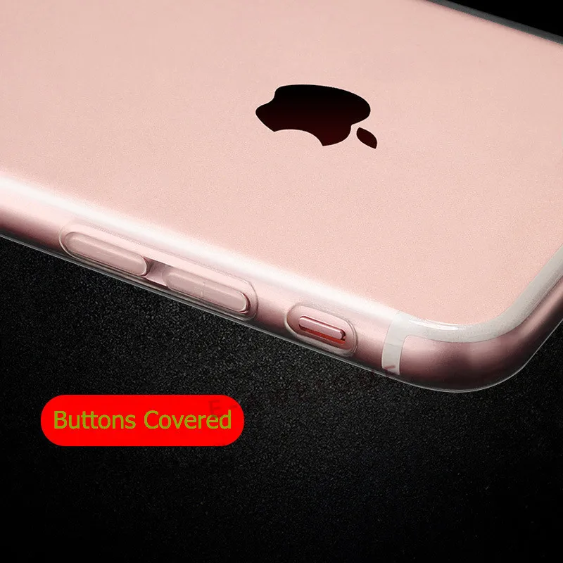 500 шт. для Iphone 7/7 Plus ТПУ прозрачный Чехол С Пылезащитным покрытием