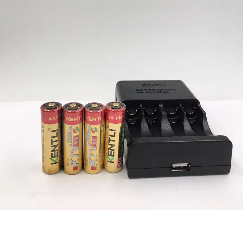 4 шт. перезаряжаемые литий ионные батарейки AA 1 5 в|li-ion battery|battery abattery |