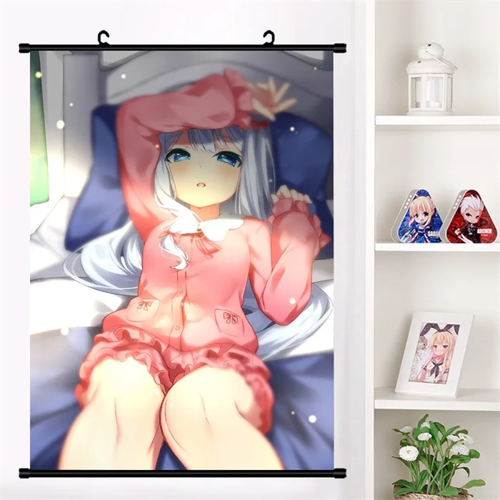H Японского аниме "eromanga-Sensei" Izumi Sagiri милый настенный свиток Фреска плакат Настенные подвесные плакаты коллекция домашнего декора искусство - Цвет: H