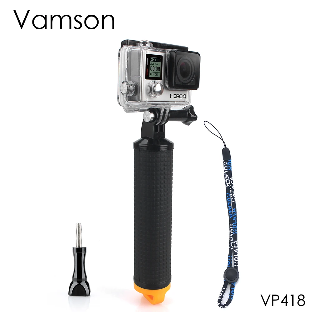 Vamson для go pro водонепроницаемая плавающая рукоятка плавучий стержень Hero7 6 5 4 DJI OSMO