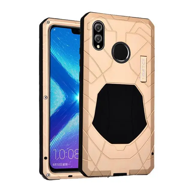 IMATCH для Huawei Honor 8X20 Pro твердый корпус для телефона Алюминиевый металлический протектор чехол сверхмощная защита ударопрочный - Цвет: Золотой