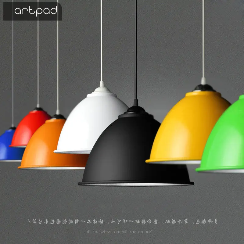 Artpad Simple Single Head Dome Pendant Light Office Dining Room Barbershop Lamp Loft Industrial Vintage Hanging | Освещение