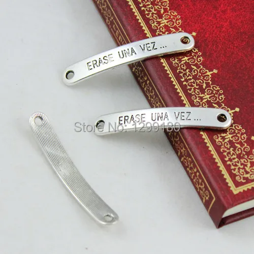 

30pcs/lot Antique Silver Spanish Connectors Pendant Tibetan silver Bracelet Clasps Beads 44x7mm (K00552)