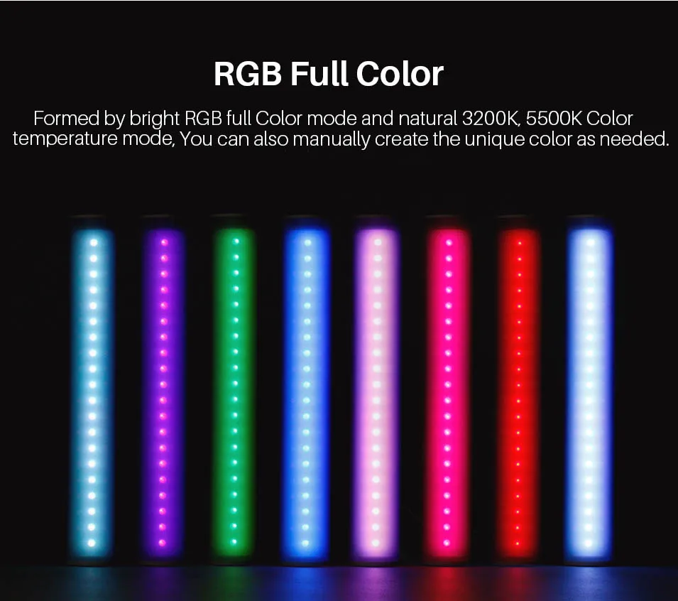 YONGNUO YN60 Мини светодиодный светильник для видео RGB ручной светильник для фотографии 3200-5500K для Nikon Canon sony power для телефона 6 7 8 Plus