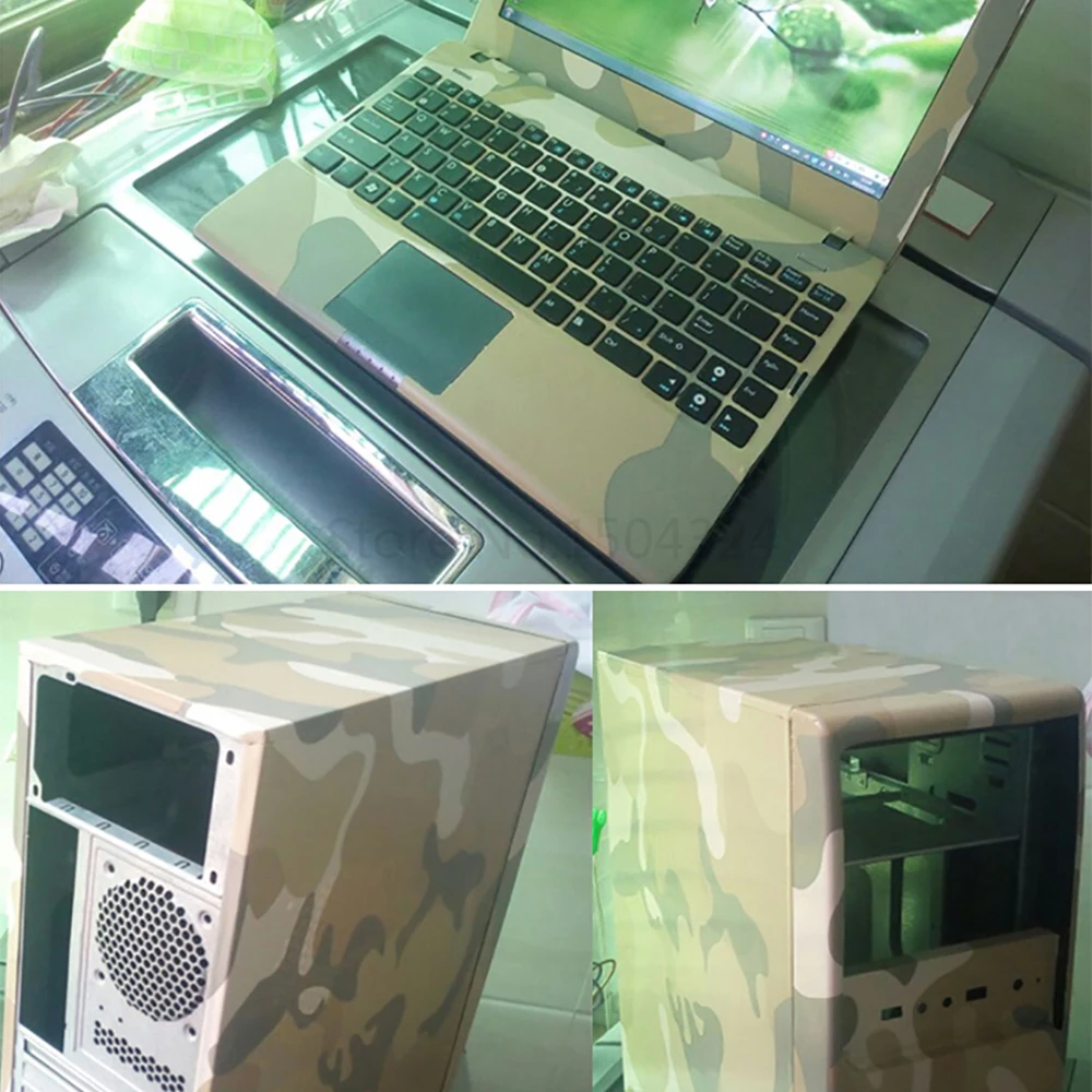 Большая цифровая камуфляжная виниловая пленка для стайлинга автомобиля зеленая